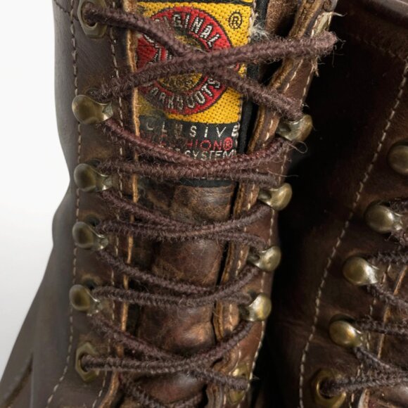 Justin Boots Leather Kiltie Roper Work Biker Western Cowboy Combat Men's 8 D - Picture 5 of 16